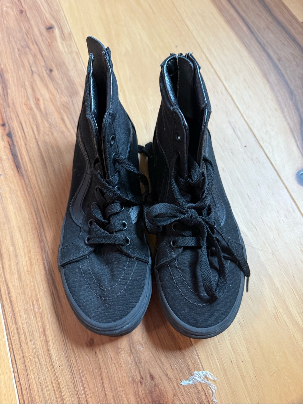 Vans Kids Black High-Top Canvas Skate Sneakers